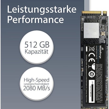 MediaRange SSD 512GB M.2 NVMe PCI Express 3.0
