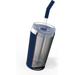 Sigg Ποτήρι Θερμός Ανοξείδωτο 450ml Μπλε με Καλαμάκι