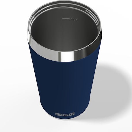 Sigg Ποτήρι Θερμός Ανοξείδωτο 450ml Μπλε με Καλαμάκι