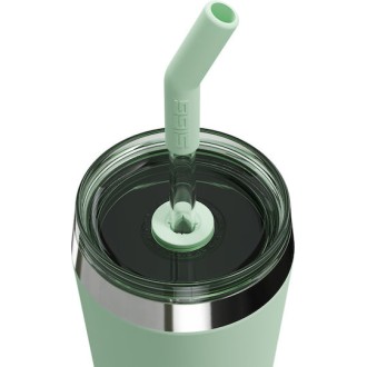Sigg Ποτήρι Θερμός Ανοξείδωτο 450ml Πράσινο με Καλαμάκι
