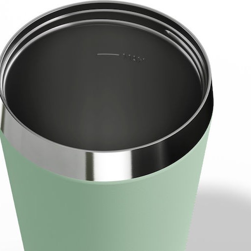 Sigg Ποτήρι Θερμός Ανοξείδωτο 450ml Πράσινο με Καλαμάκι