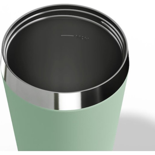 Sigg Ποτήρι Θερμός Ανοξείδωτο 450ml Πράσινο με Καλαμάκι