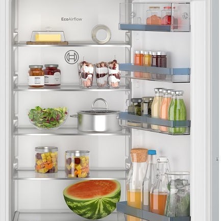 Bosch Εντοιχιζόμενο Ψυγείο Συντήρησης 204lt Υ122.1xΠ54.1xΒ54.8εκ. Λευκό KIR41VFE0