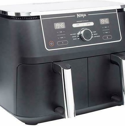 Ninja Foodi Max Dual Zone Air Fryer με Διπλό Αποσπώμενο Κάδο 9.5lt Μαύρο