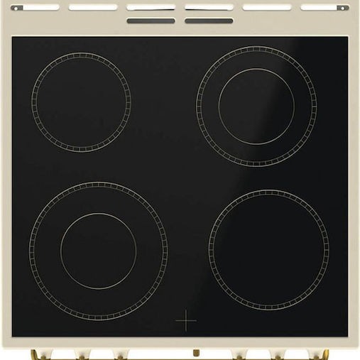 Gorenje Κουζίνα 71lt με Κεραμικές Εστίες Π60εκ. Μπεζ