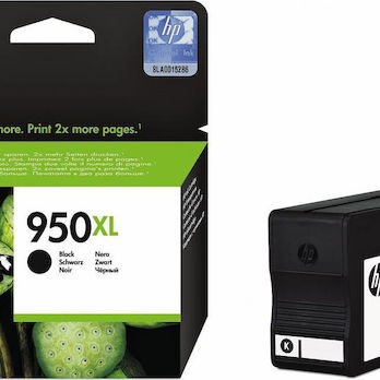 HP 950XL Γνήσιο Μελάνι Εκτυπωτή InkJet Μαύρο (CN045AE)