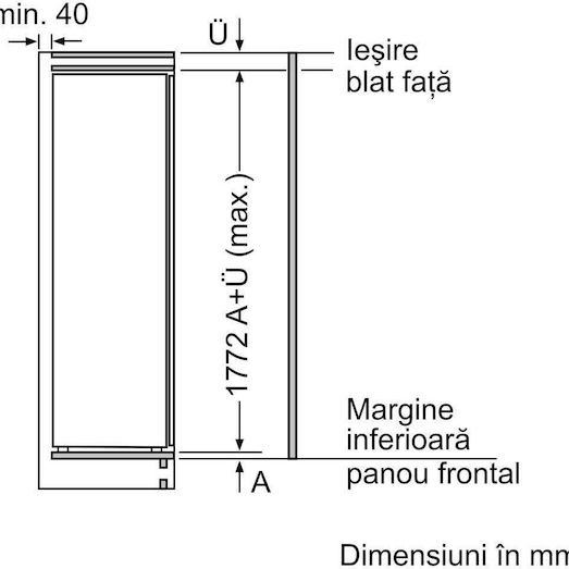 Bosch Μονόπορτο Ψυγείο 310lt Υ177.2xΠ55.8xΒ54.8εκ. Λευκό KIR81ADD0