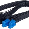 Silverstone 12+4 pin - 2x 8-Pin PCIe Cable 0.55m Μαύρο SST-PP14-PCIE