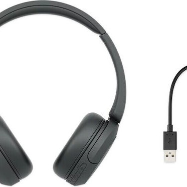 Sony WH-CH520 Ασύρματα / Ενσύρματα On Ear Ακουστικά με 50 ώρες Λειτουργίας και Quick Charge Μαύρα