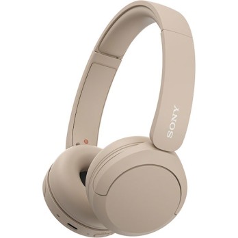Sony WH-CH520 Ασύρματα / Ενσύρματα On Ear Ακουστικά με 50 ώρες Λειτουργίας και Quick Charge Μπεζ