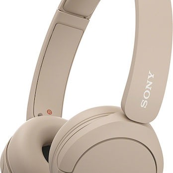 Sony WH-CH520 Ασύρματα / Ενσύρματα On Ear Ακουστικά με 50 ώρες Λειτουργίας και Quick Charge Μπεζ
