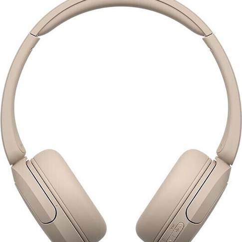 Sony WH-CH520 Ασύρματα / Ενσύρματα On Ear Ακουστικά με 50 ώρες Λειτουργίας και Quick Charge Μπεζ