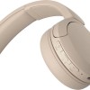 Sony WH-CH520 Ασύρματα / Ενσύρματα On Ear Ακουστικά με 50 ώρες Λειτουργίας και Quick Charge Μπεζ