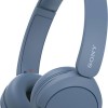 Sony WH-CH520 Ασύρματα / Ενσύρματα On Ear Ακουστικά με 50 ώρες Λειτουργίας και Quick Charge Μπλε
