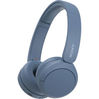Sony WH-CH520 Ασύρματα / Ενσύρματα On Ear Ακουστικά με 50 ώρες Λειτουργίας και Quick Charge Μπλε