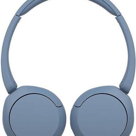 Sony WH-CH520 Ασύρματα / Ενσύρματα On Ear Ακουστικά με 50 ώρες Λειτουργίας και Quick Charge Μπλε