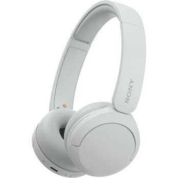 Sony WH-CH520 Ασύρματα / Ενσύρματα On Ear Ακουστικά με 50 ώρες Λειτουργίας και Quick Charge Λευκά