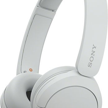 Sony WH-CH520 Ασύρματα / Ενσύρματα On Ear Ακουστικά με 50 ώρες Λειτουργίας και Quick Charge Λευκά