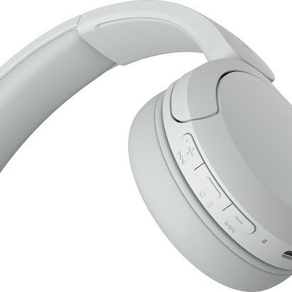 Sony WH-CH520 Ασύρματα / Ενσύρματα On Ear Ακουστικά με 50 ώρες Λειτουργίας και Quick Charge Λευκά