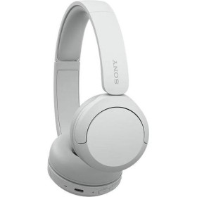 Sony WH-CH520 Ασύρματα / Ενσύρματα On Ear Ακουστικά με 50 ώρες Λειτουργίας και Quick Charge Λευκά
