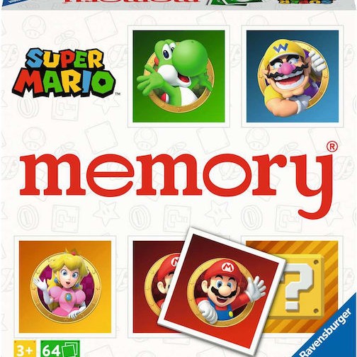 Επιτραπέζιο Παιχνίδι Super Mario Memory για 2-8 Παίκτες 3+ Ετών (EN) Ravensburger
