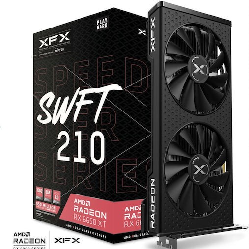 XFX Radeon RX 6650 XT 8GB GDDR6 Speedster SWFT 210 Κάρτα Γραφικών