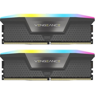 Corsair Vengeance RGB DDR5 32GB RAM με 2x16GB Modules και Ταχύτητα 6000 για Desktop