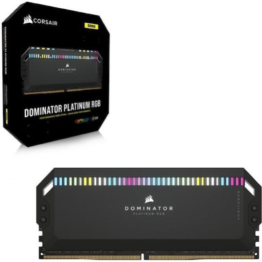 Corsair Vengeance RGB DDR5 32GB RAM με 2x16GB Modules και Ταχύτητα 6000 για Desktop