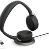 Jabra Evolve2 65 Flex MS Stereo VOIP Headset USB-A Wireless Charging (26699-999-989)