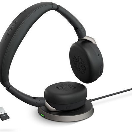 Jabra Evolve2 65 Flex MS Stereo VOIP Headset USB-A Wireless Charging (26699-999-989)