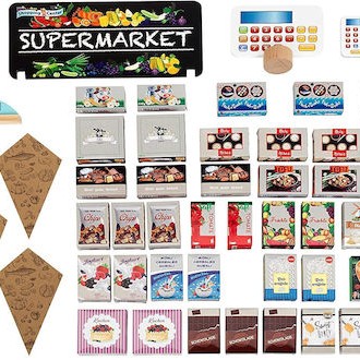 Klein Σούπερ Μάρκετ από Ξύλο για 3+ Ετών 58τμχ