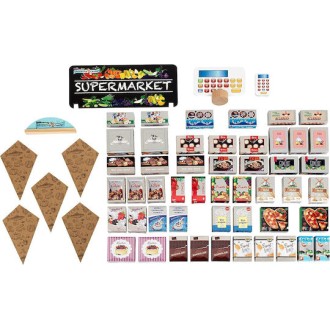 Klein Σούπερ Μάρκετ από Ξύλο για 3+ Ετών 58τμχ