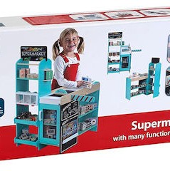 Klein Σούπερ Μάρκετ από Ξύλο για 3+ Ετών 58τμχ