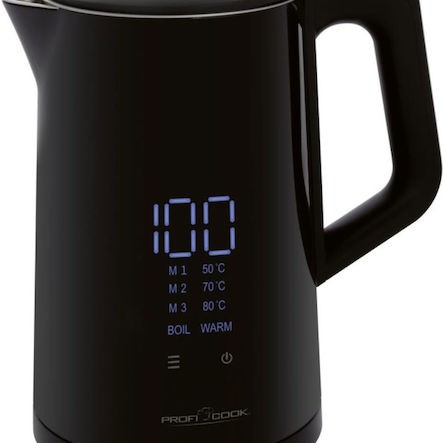 Profi Cook Βραστήρας 1.7lt 2200W Μαύρος