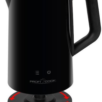 Profi Cook Βραστήρας 1.7lt 2200W Μαύρος