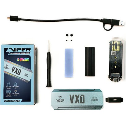 Patriot VXD Θήκη για Σκληρό Δίσκο M.2 PCI Express με σύνδεση USB 3.2
