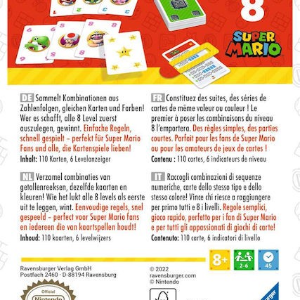 Επιτραπέζιο Παιχνίδι Level 8 Super Mario για 2-6 Παίκτες 8+ Ετών (EN) Ravensburger