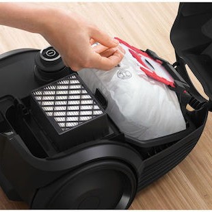 Bosch BGDS2CHAMP Ηλεκτρική Σκούπα 600W με Σακούλα 3.5lt Μαύρη