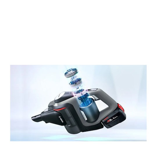 Bosch Επαναφορτιζόμενη Σκούπα 2 σε 1 Stick & Χειρός 18V Γκρι BSS825MULT