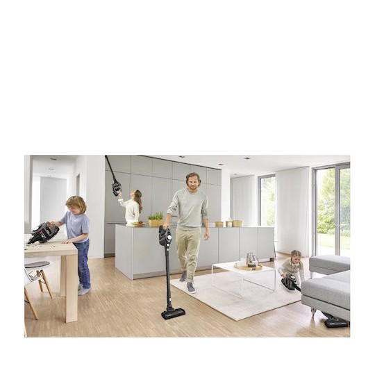 Bosch Επαναφορτιζόμενη Σκούπα 2 σε 1 Stick & Χειρός 18V Γκρι BSS825MULT