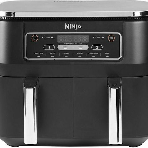 Ninja Foodi Max Dual Zone Air Fryer με Wi-Fi & Διπλό Αποσπώμενο Κάδο 7.6lt Μαύρο