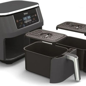 Ninja Foodi Max Dual Zone Air Fryer με Wi-Fi & Διπλό Αποσπώμενο Κάδο 7.6lt Μαύρο