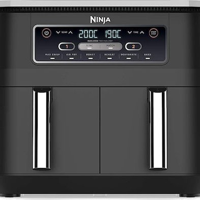 Ninja Foodi Max Dual Zone Air Fryer με Wi-Fi & Διπλό Αποσπώμενο Κάδο 7.6lt Μαύρο