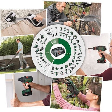 Bosch Easy Inflate 18V500 Ηλεκτρική Τρόμπα για Φουσκωτά Πράσινο