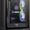 Thermaltake The Tower 200 Mini Chassis Gaming Mini Tower Κουτί Υπολογιστή με Πλαϊνό Παράθυρο Black