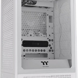 Thermaltake The Tower 200 Mini Chassis Gaming Mini Tower Κουτί Υπολογιστή με Πλαϊνό Παράθυρο Snow White