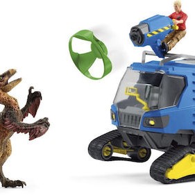 Schleich-S Παιχνίδι Μινιατούρα Dinosaurs - Track Vehicle
