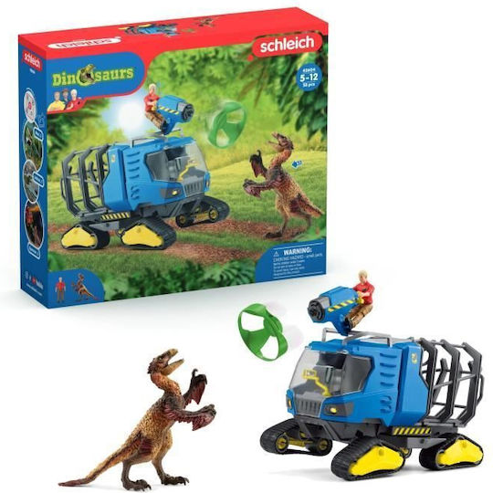 Schleich-S Παιχνίδι Μινιατούρα Dinosaurs - Track Vehicle