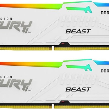 Kingston Fury Beast RGB DDR5 32GB RAM με 2x16GB Modules και Ταχύτητα 5600 για Desktop