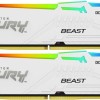 Kingston Fury Beast RGB DDR5 64GB RAM με 2x32GB Modules και Ταχύτητα 6000 για Desktop